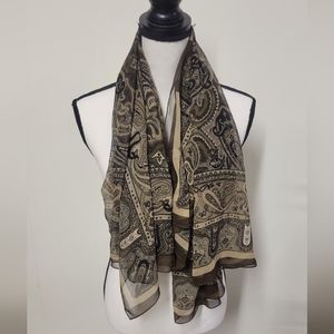 Linda Allard Ellen Tracy 100% Silk Scarf
